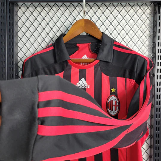Maillot AC Milan Retro 2007 2008 Manche Longue - vue 3