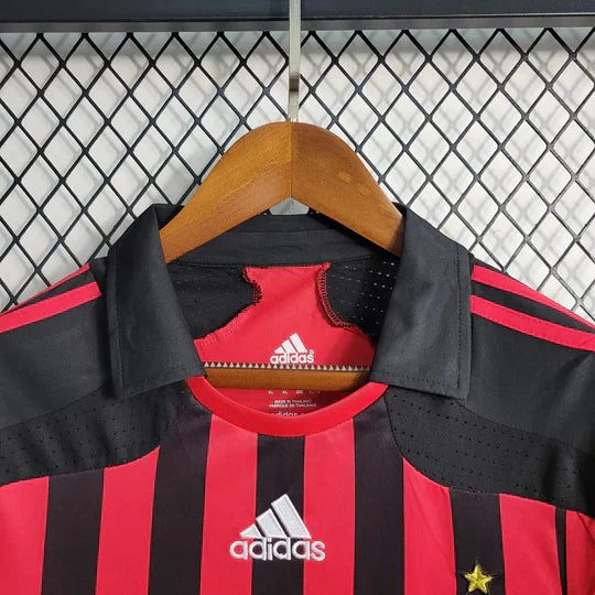 Maillot AC Milan Retro 2007 2008 Manche Longue - vue 8