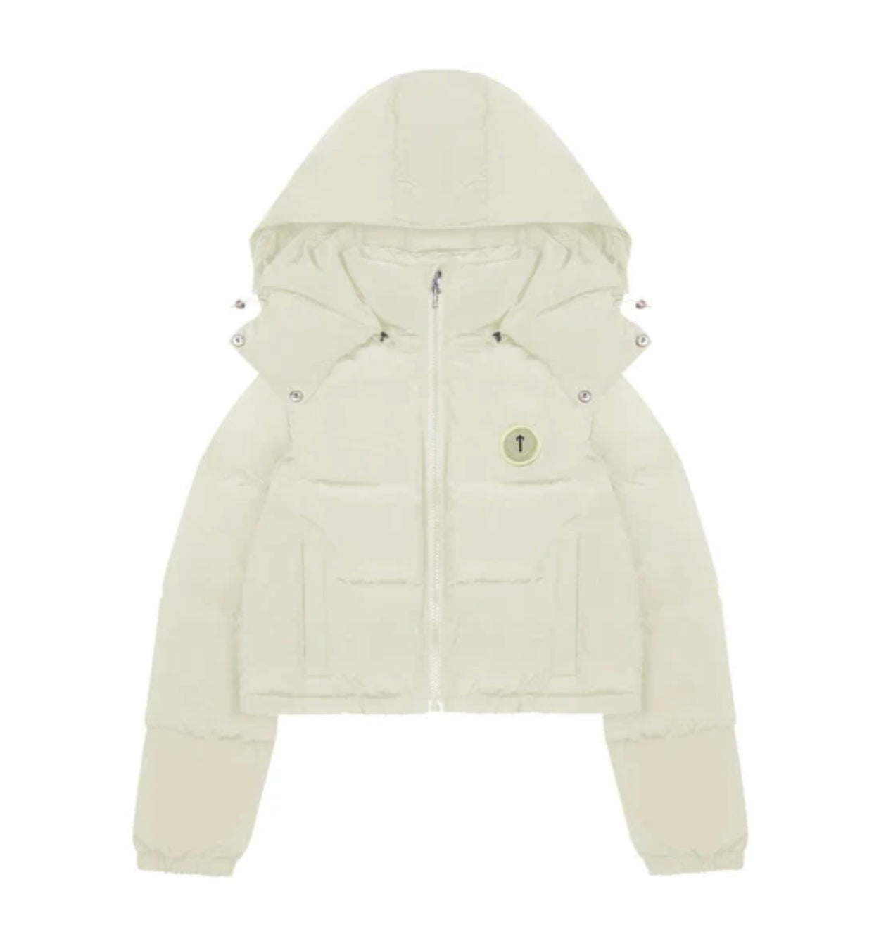 TRAPSTR Women’s Irongate Hooded Puffer Jacket - Cream