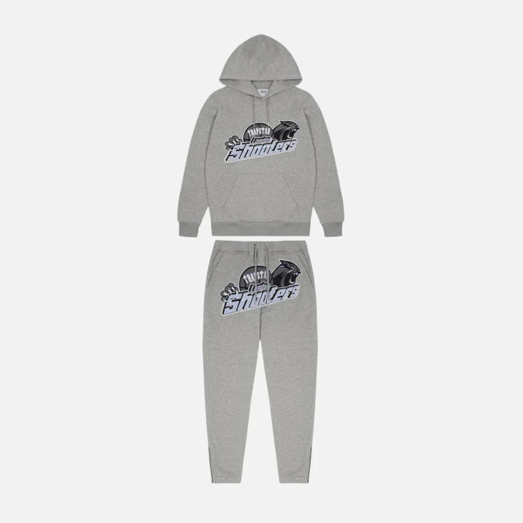 TRAPSTR Shooters Tracksuit - Grey/Blue