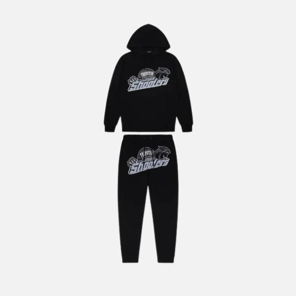 TRAPSTR Shooters Tracksuit - Black/Blue