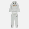 TRAPSTR Chenille Decoded Tracksuit - Grey/Orange