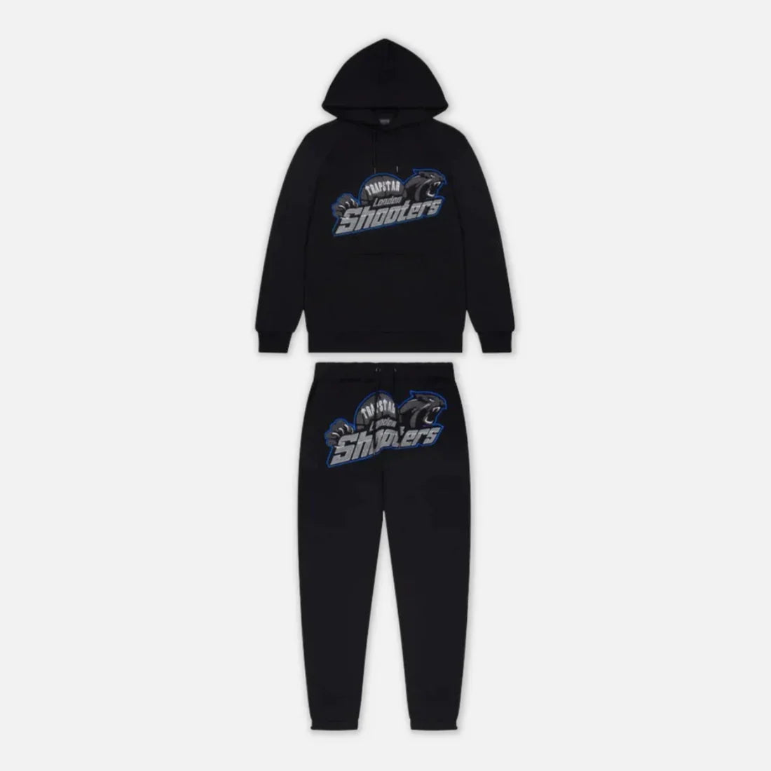 TRAPSTR Shooters Tracksuit - Black/Blue