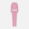 TRAPSTR Women’s Irongate Cropped Tracksuit - Pink