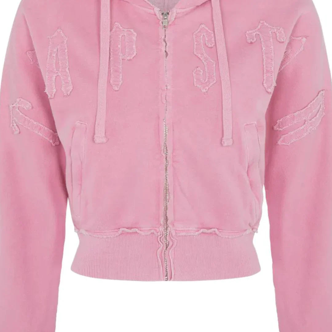 TRAPSTR Women’s Irongate Cropped Tracksuit - Pink