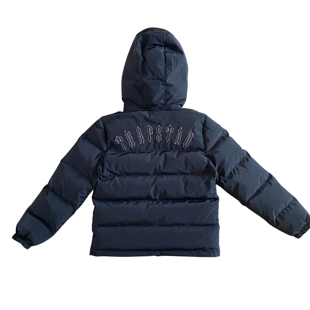 TRAPSTR Black Irongate Hooded Puffer Jacket