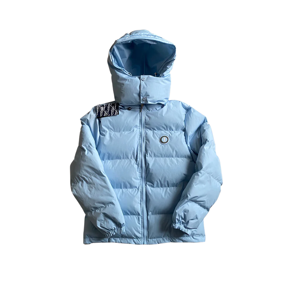 TRAPSTR Ice Blue Irongate Hooded Puffer Jacket