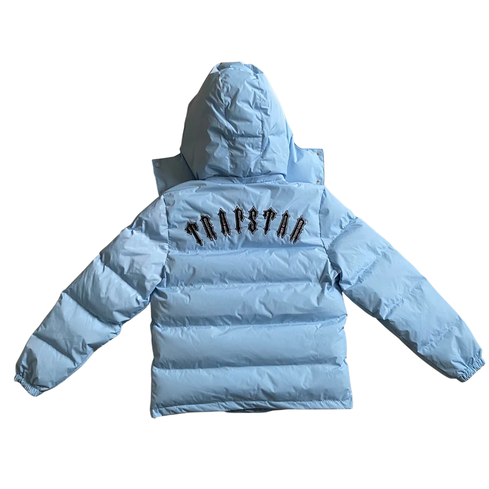 TRAPSTR Ice Blue Irongate Hooded Puffer Jacket