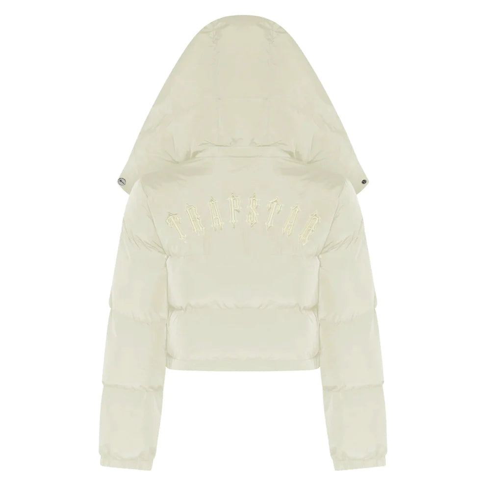 TRAPSTR Women’s Irongate Hooded Puffer Jacket - Cream