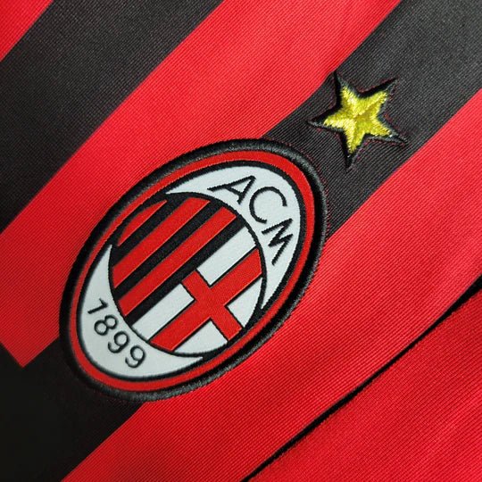 Maillot AC Milan Retro 2007 2008 Manche Longue - vue 6