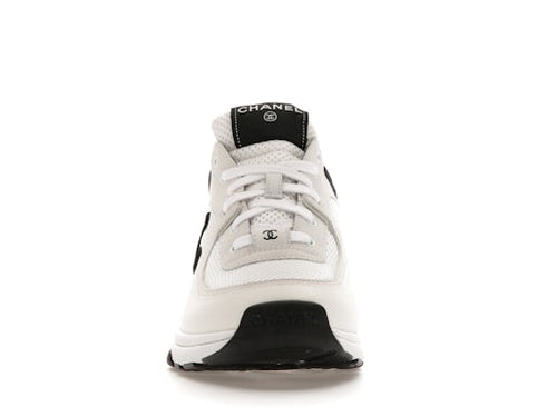 CH-NEL Low daim blanc/noir
